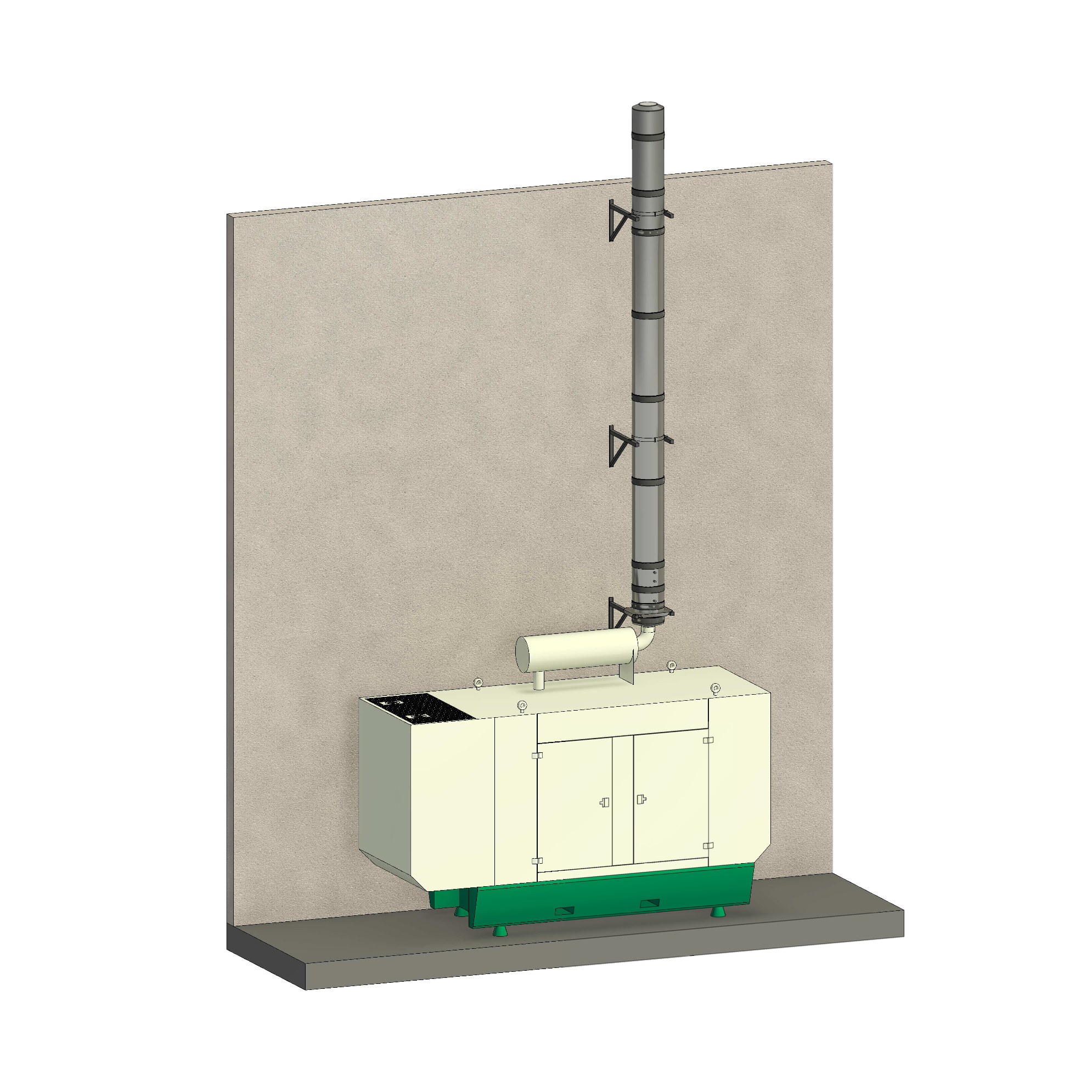 Generator and high pressure exhaust systems